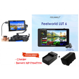 FeelWorld monitor LUT6 6" 2600 cd/m² 4K HDMI Touchscreen Monitor